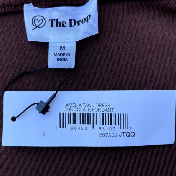 The Drop Amelia Ribbed Tank Midi Dress in Chocolate Brown – Medium - Picture 6 of 12